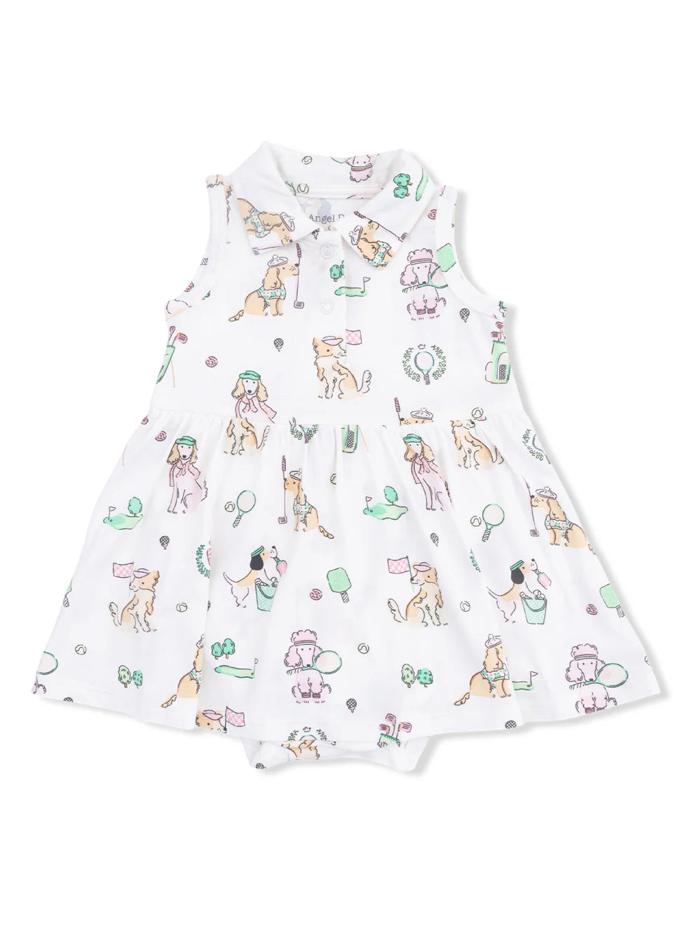 Country Club Dogs Pink- Polo Tennis Dress