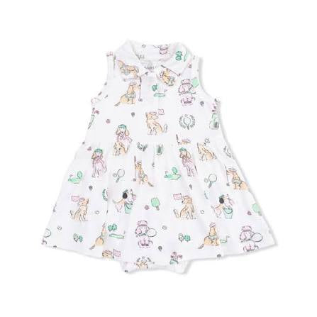Country Club Dogs Pink- Polo Tennis Dress