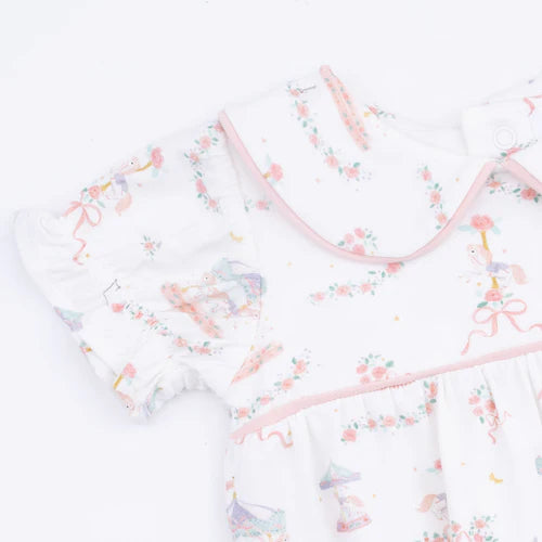 Carousel w/ Bows- Classic Puff Sleeve Bubble