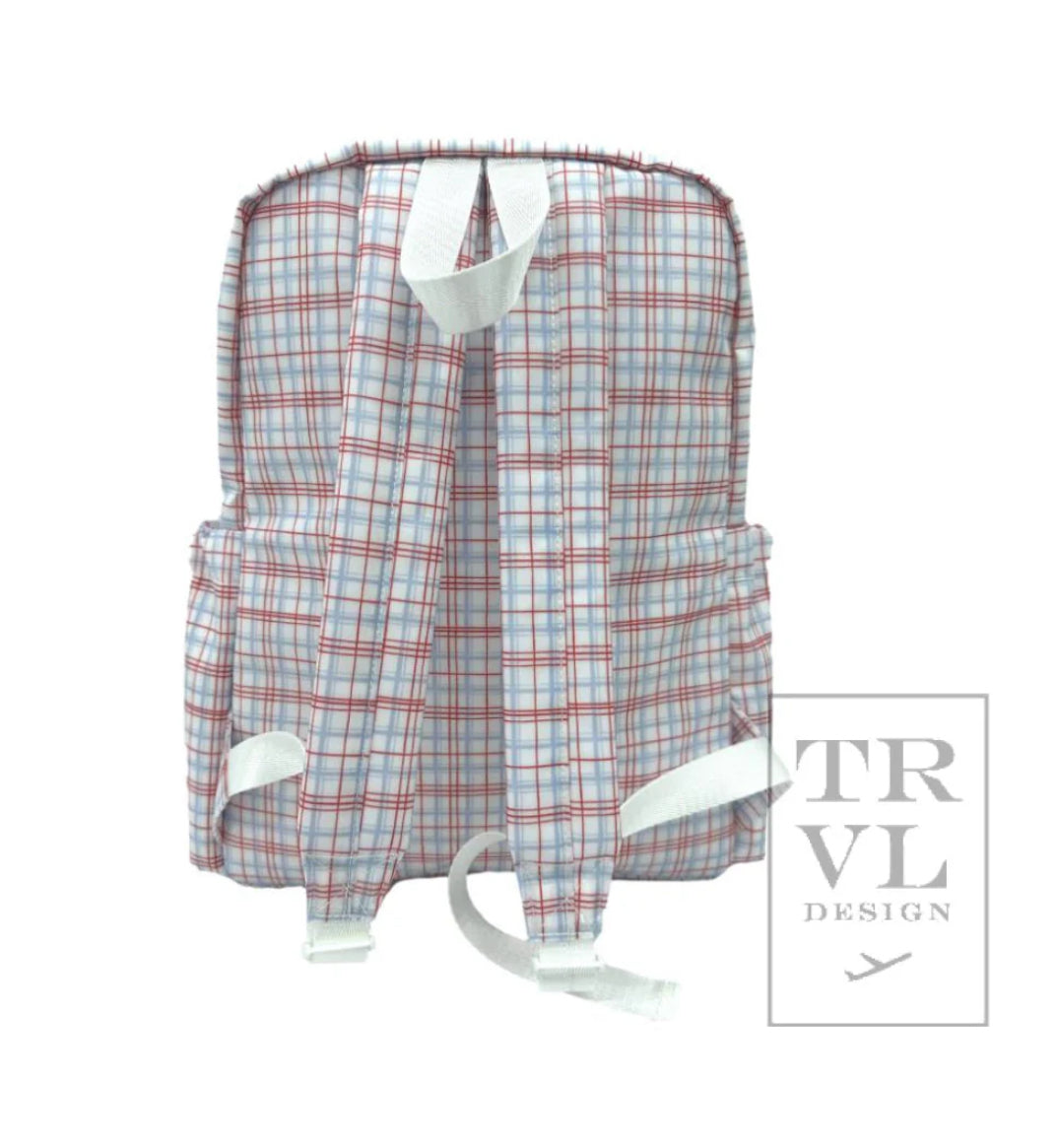 Backpacker- Classic Plaid Red