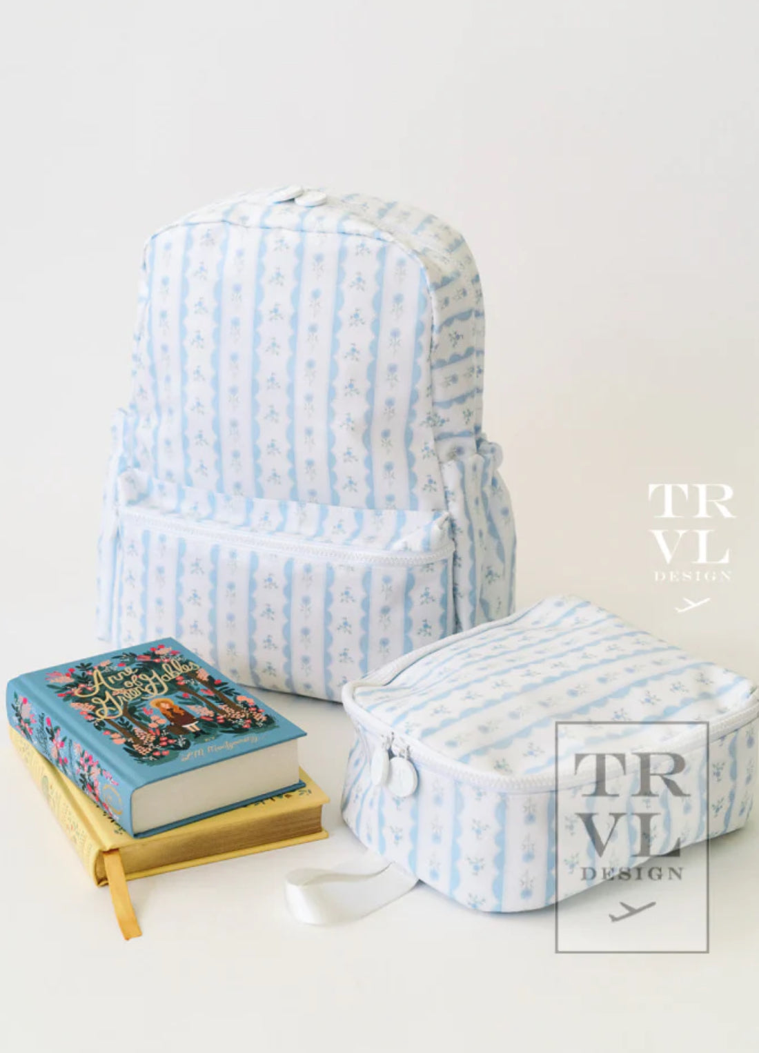 Bring It Lunch Bag- Ribbon Floral Blue