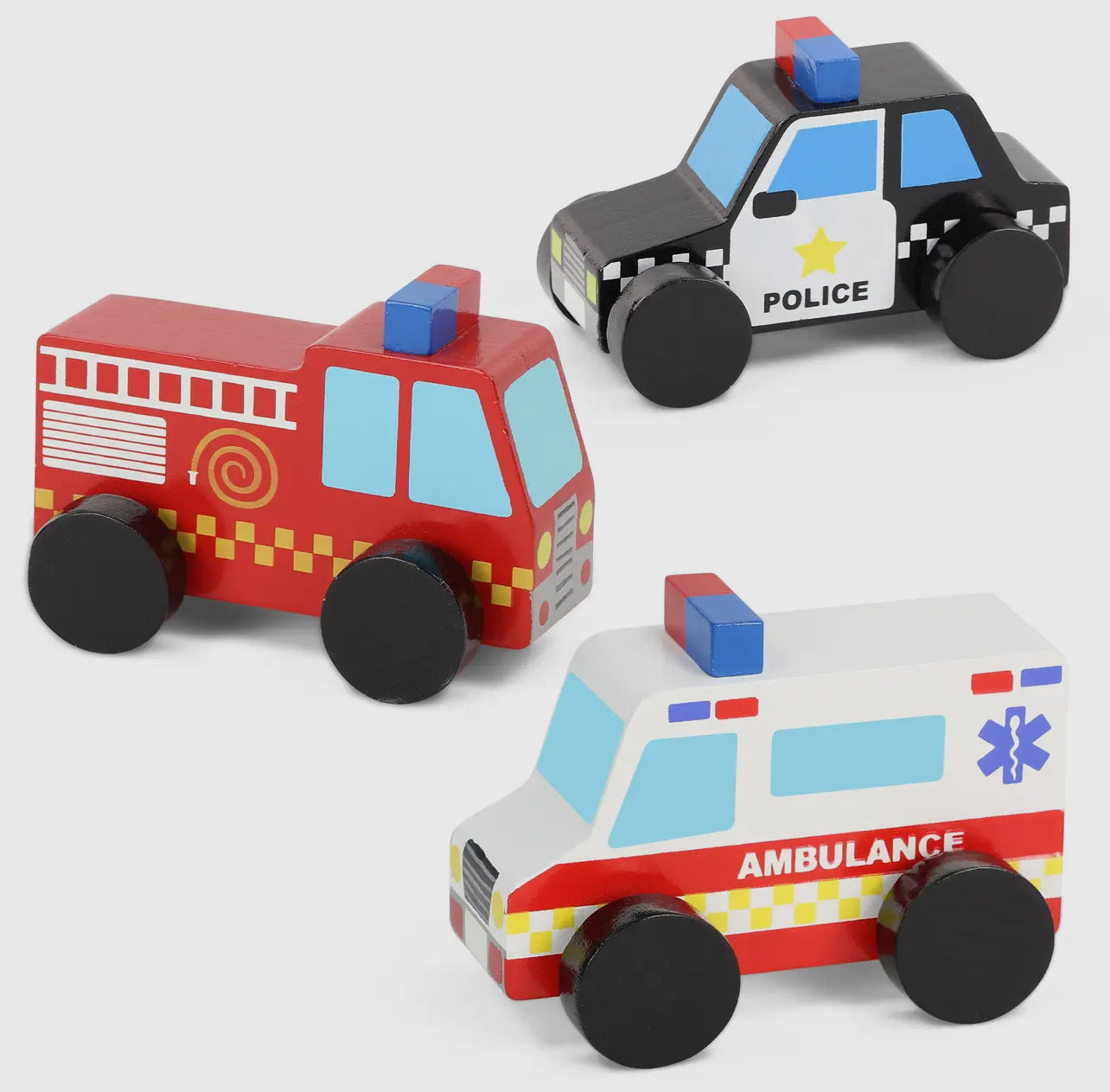 Wooden Emergency Vehicles