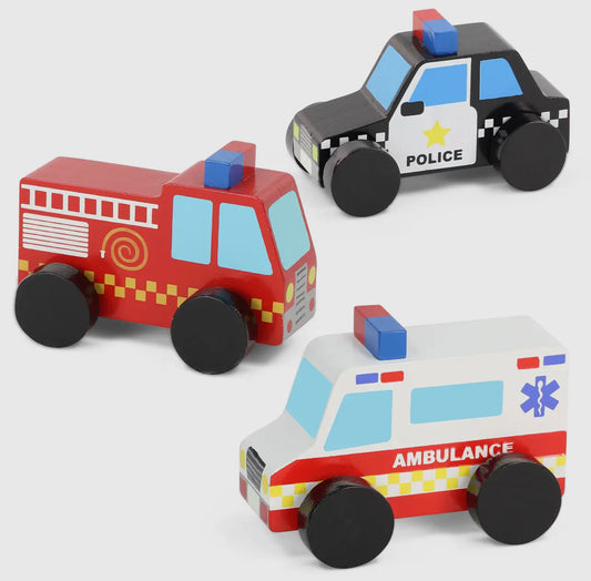Wooden Emergency Vehicles