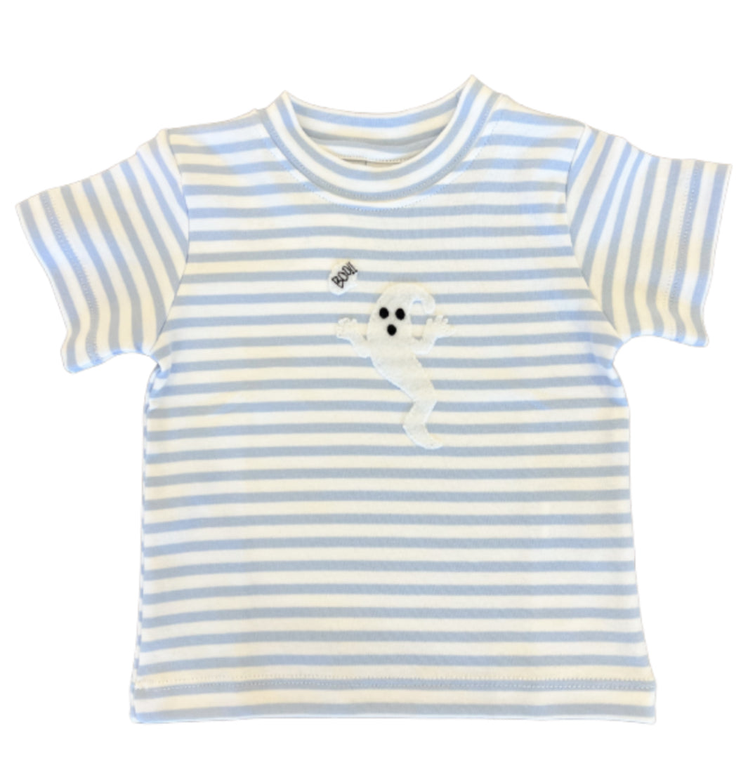 Ghost Boo App. Stripe Tee