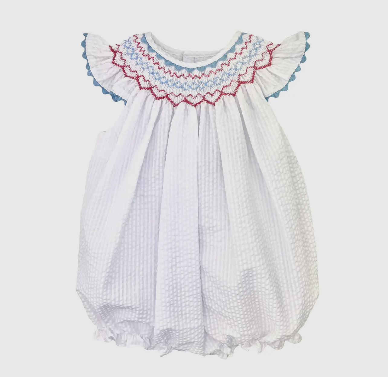 Red, White & Blue Smocked Sun Bubble