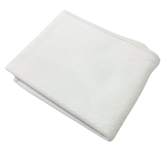 Quilted Receiving Blanket White