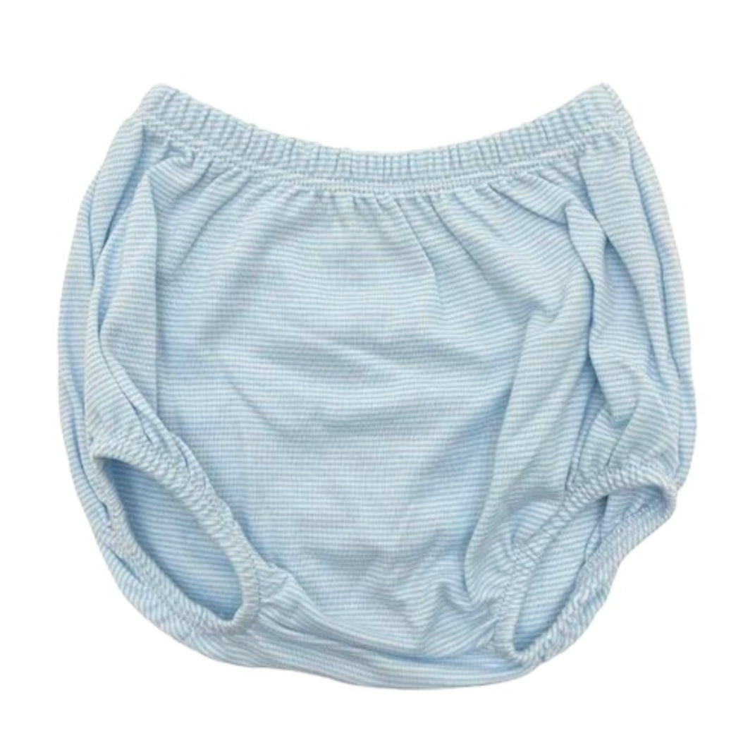 Blue & White Stripe Diaper Cover