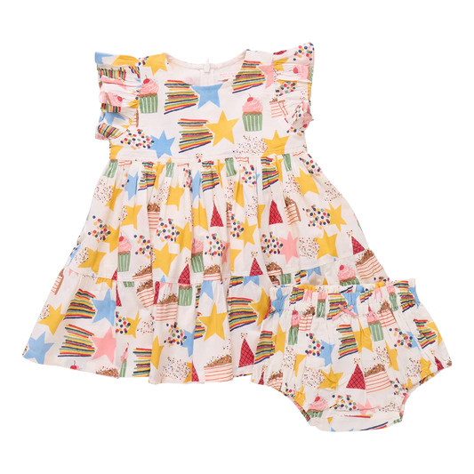Baby Jennifer Dress Set- Birthday Star