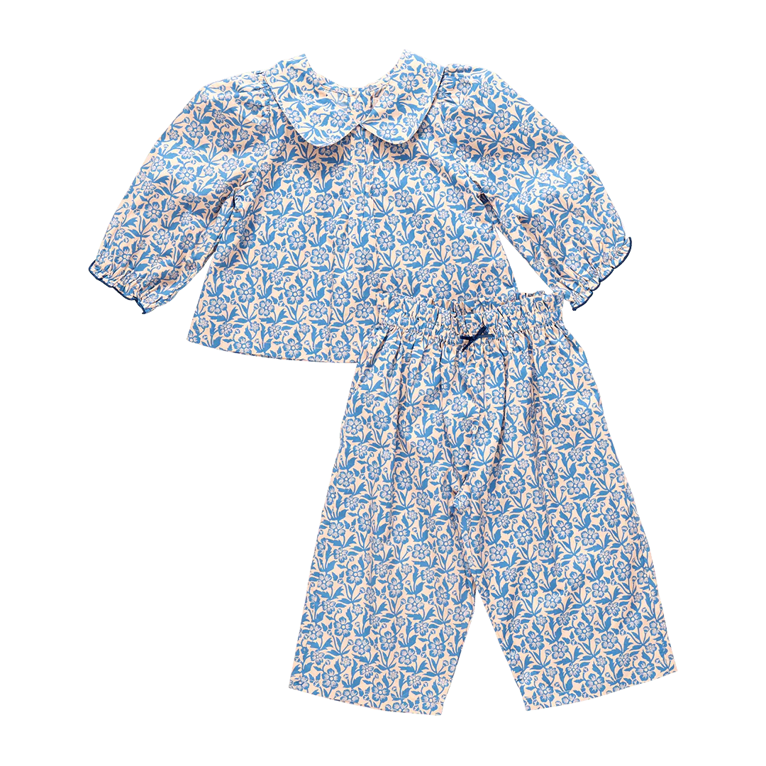 Dawson 2-Piece Set-Blue Climbing Floral