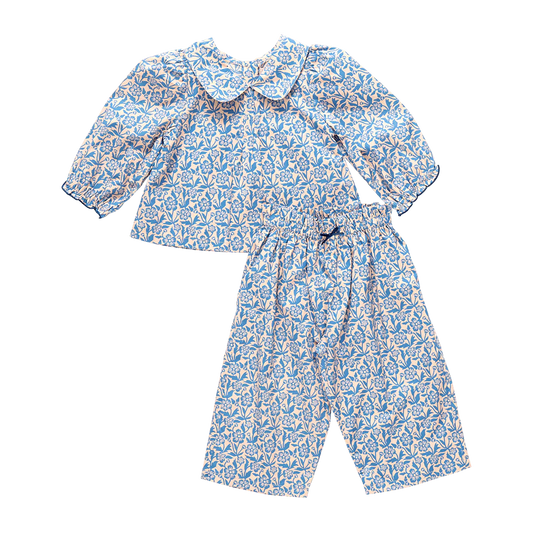 Dawson 2-Piece Set-Blue Climbing Floral