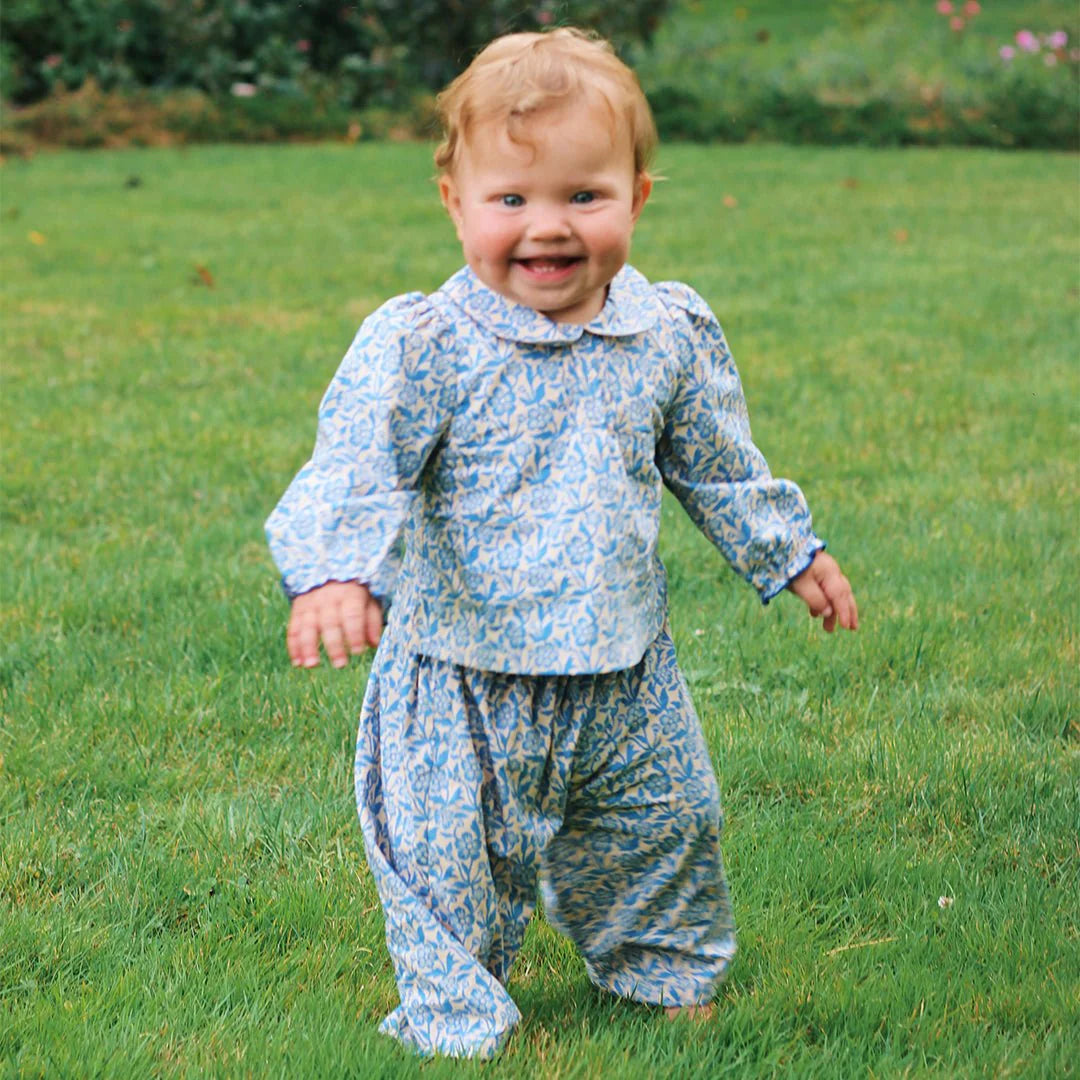 Dawson 2-Piece Set-Blue Climbing Floral