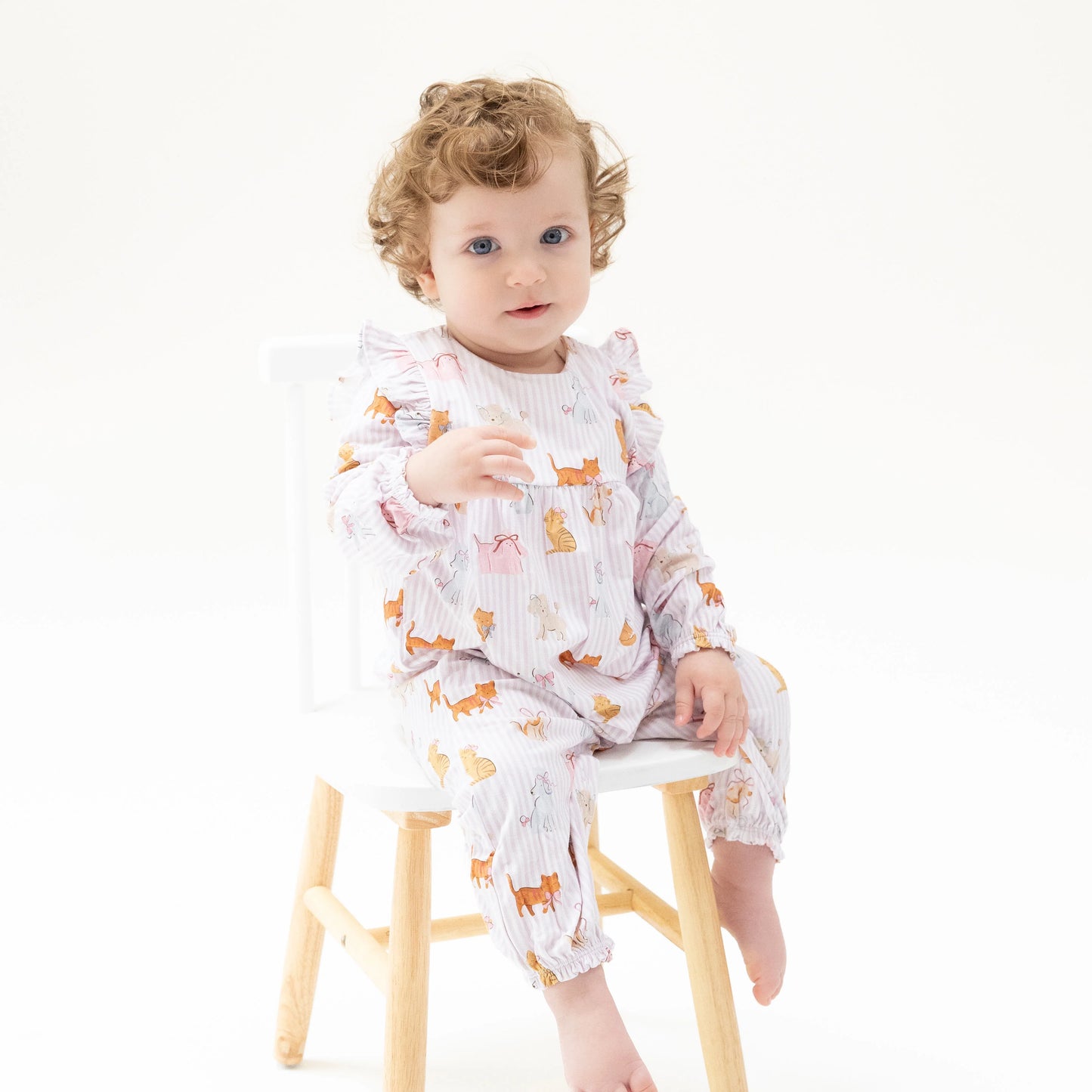 Fancy Pets- Ruffle Sleeve Romper