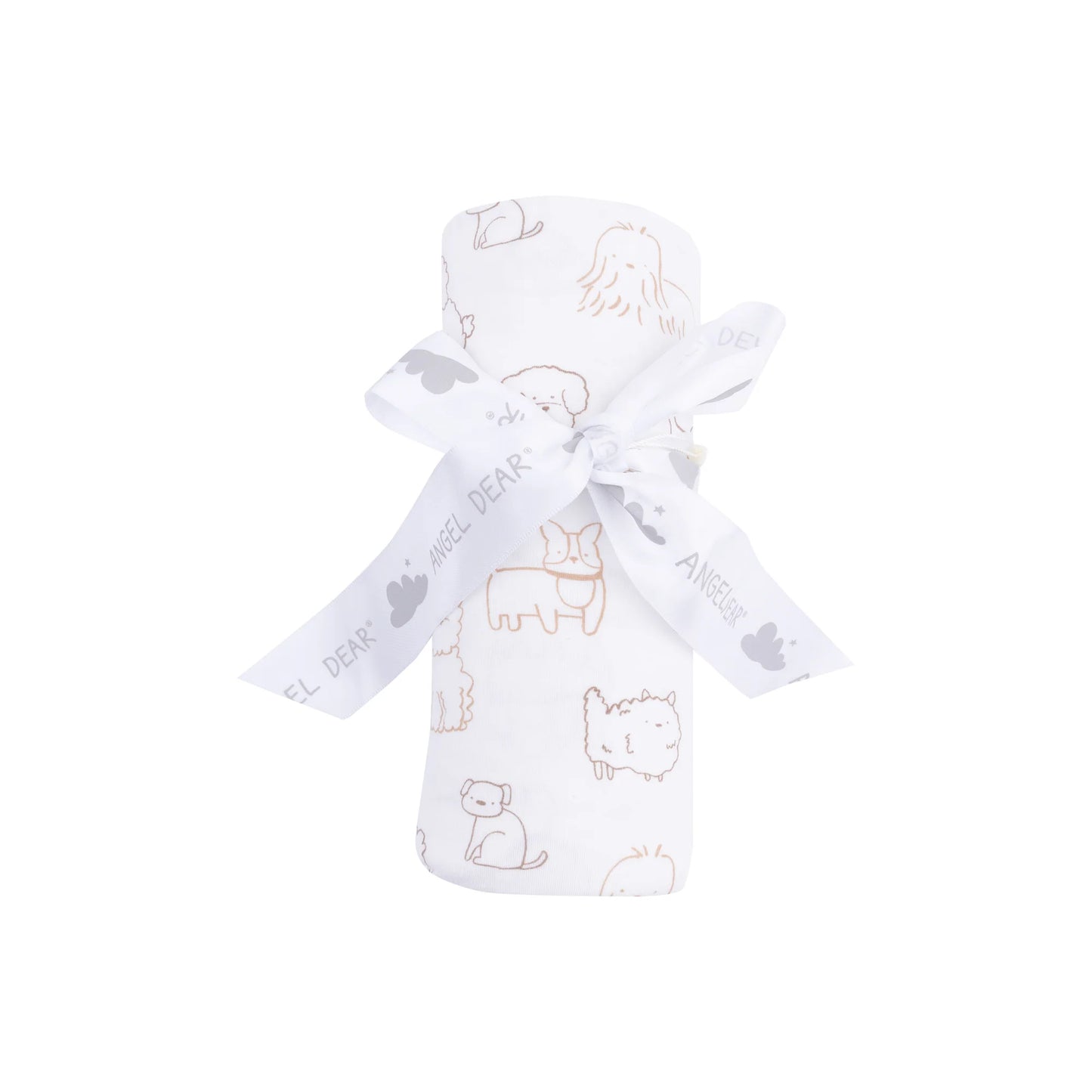 Neutral Pups- Swaddle Blanket 45x45