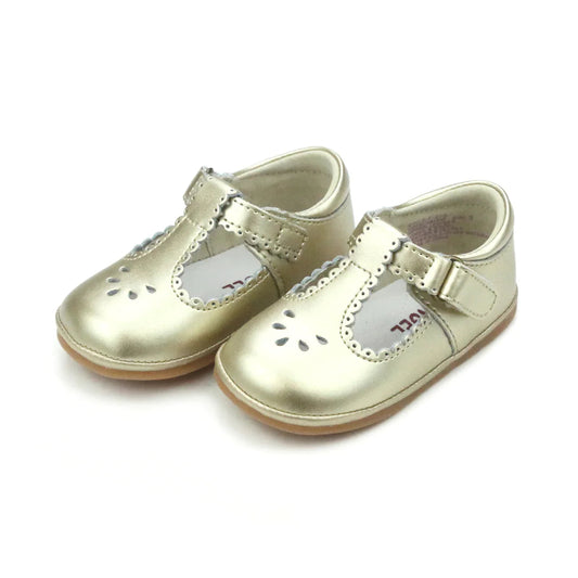Dottie Scalloped Mary Jane-Gold
