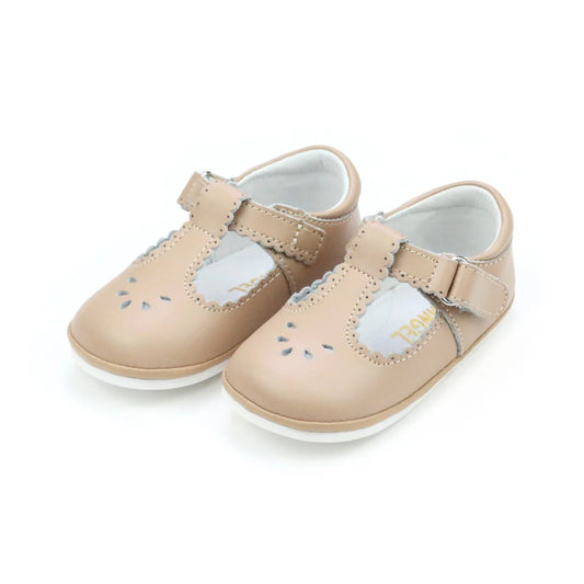Dottie Scalloped Mary Jane-Latte