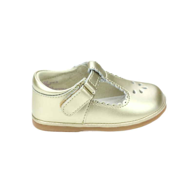 Dottie Scalloped Mary Jane-Gold
