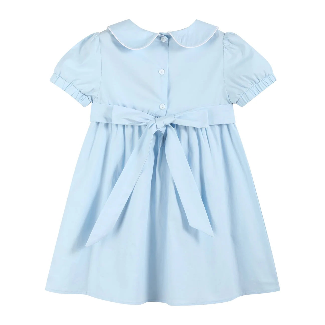 Light Blue Nativity Smocked Dress