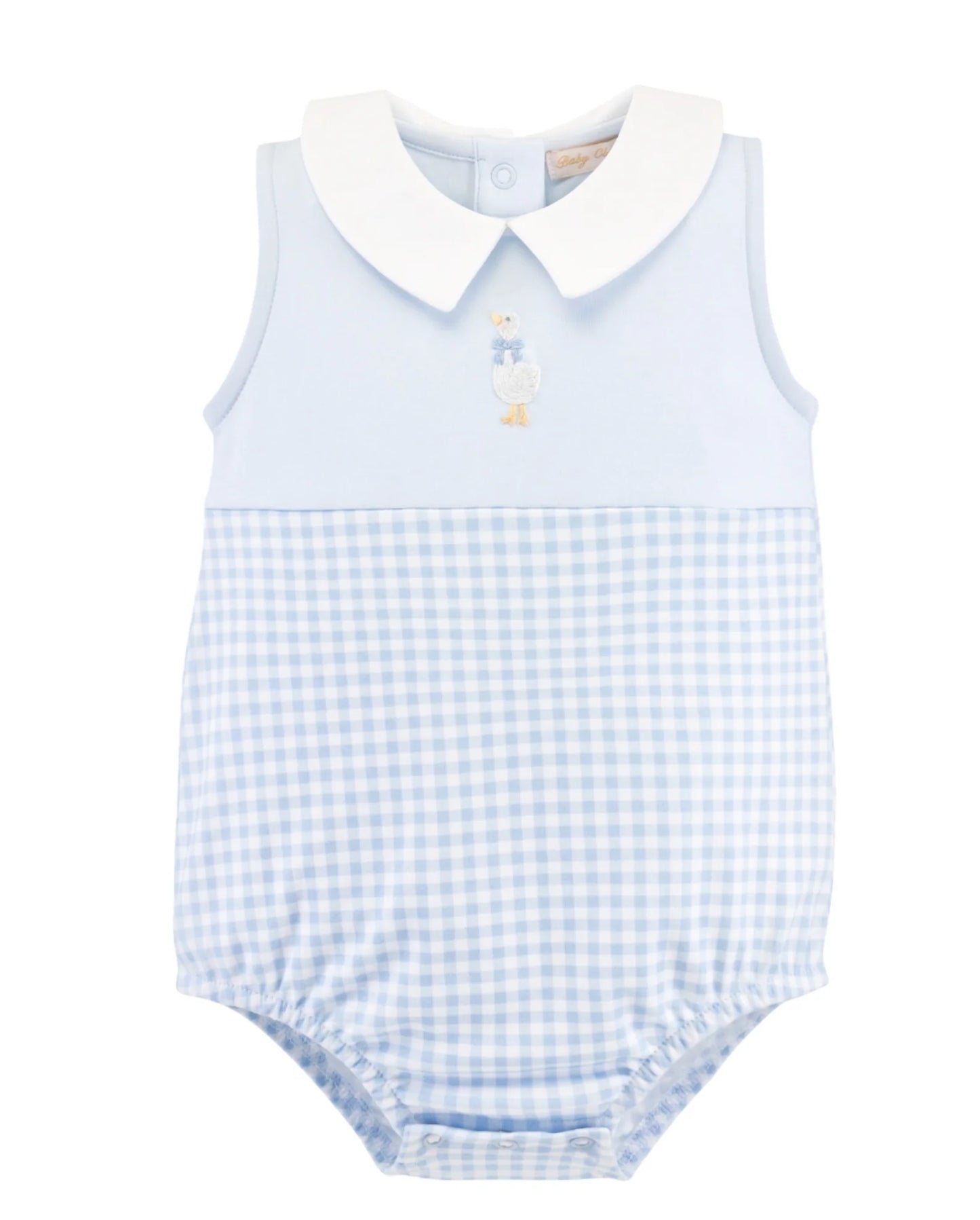 Blue Gingham Goose Bubble