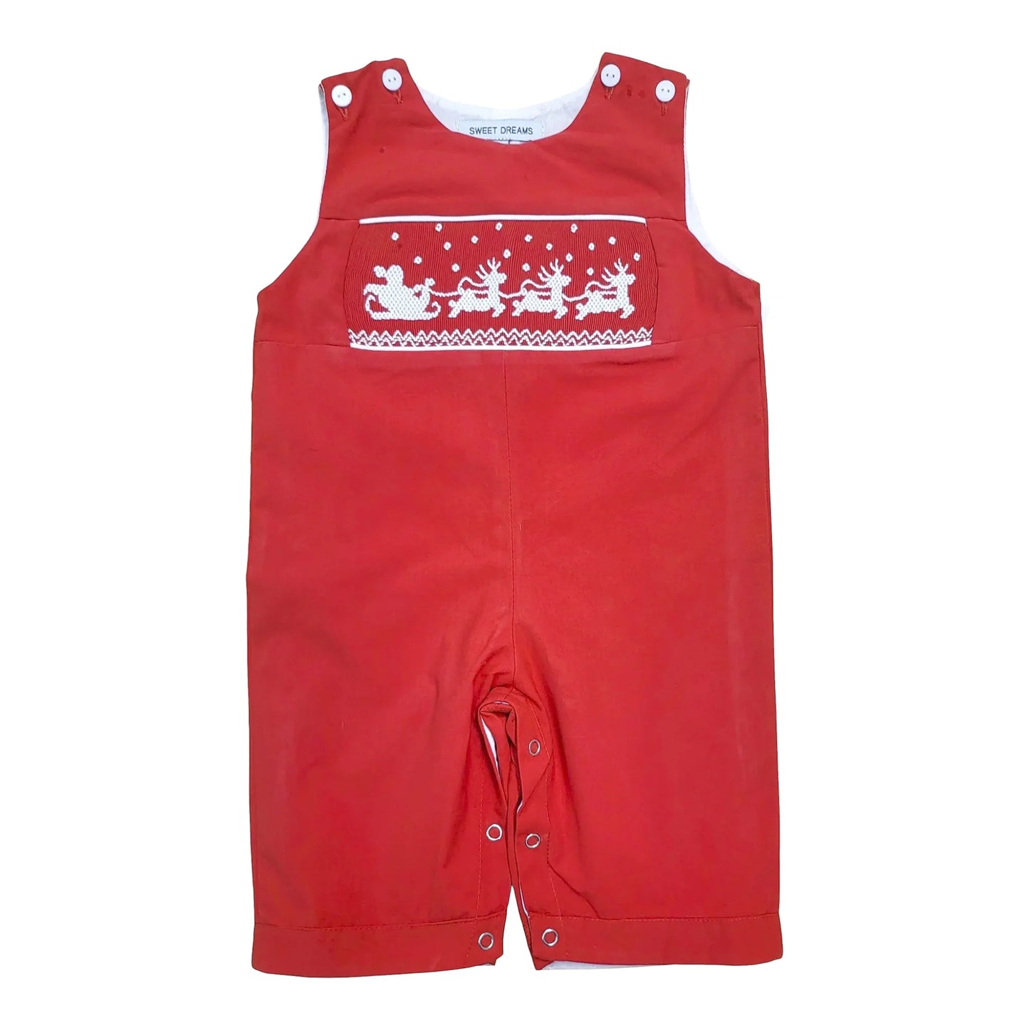 Santa Sleigh Smocked Longhall