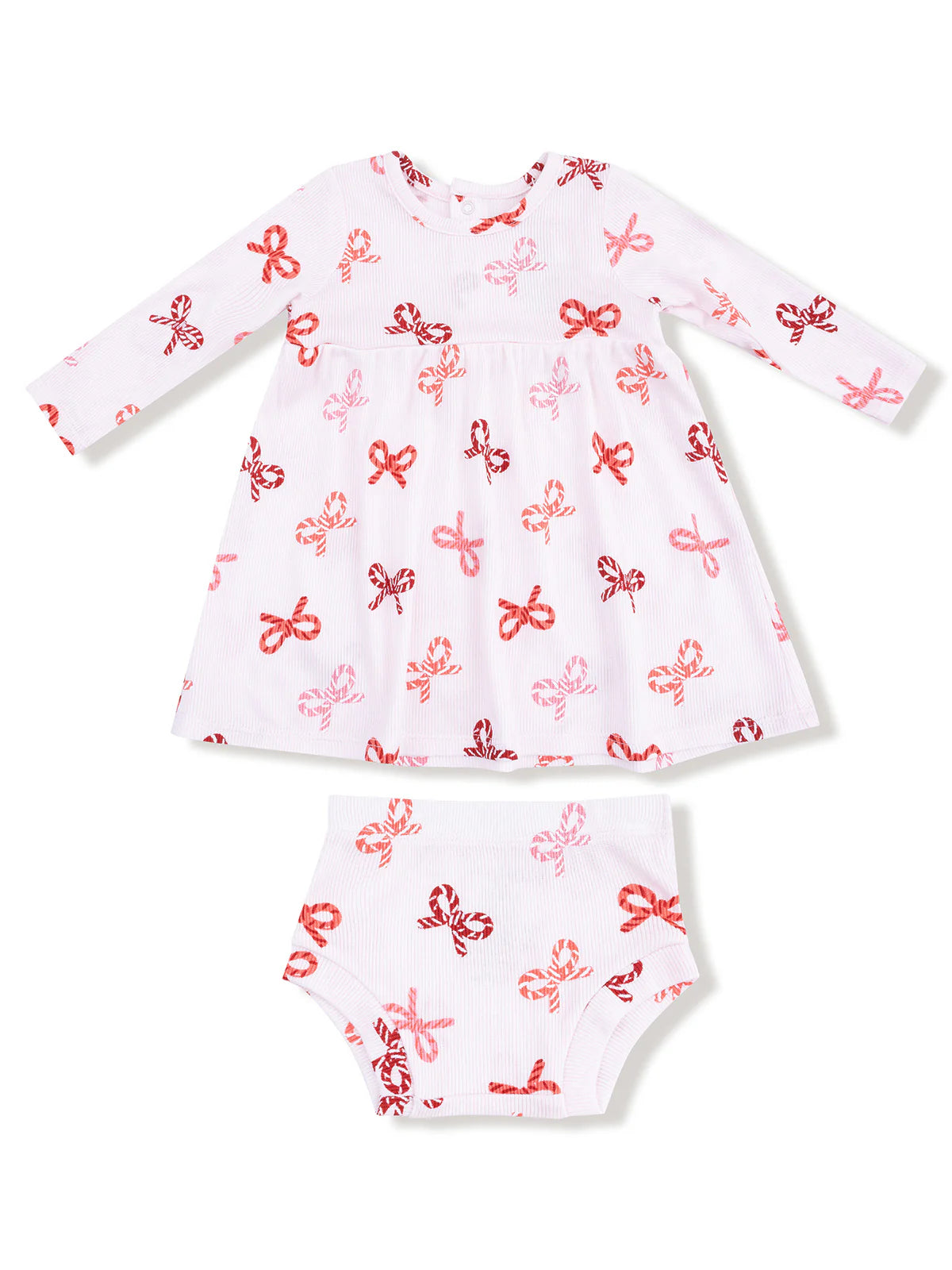 Candy Cane Bows Dress & Bloomer