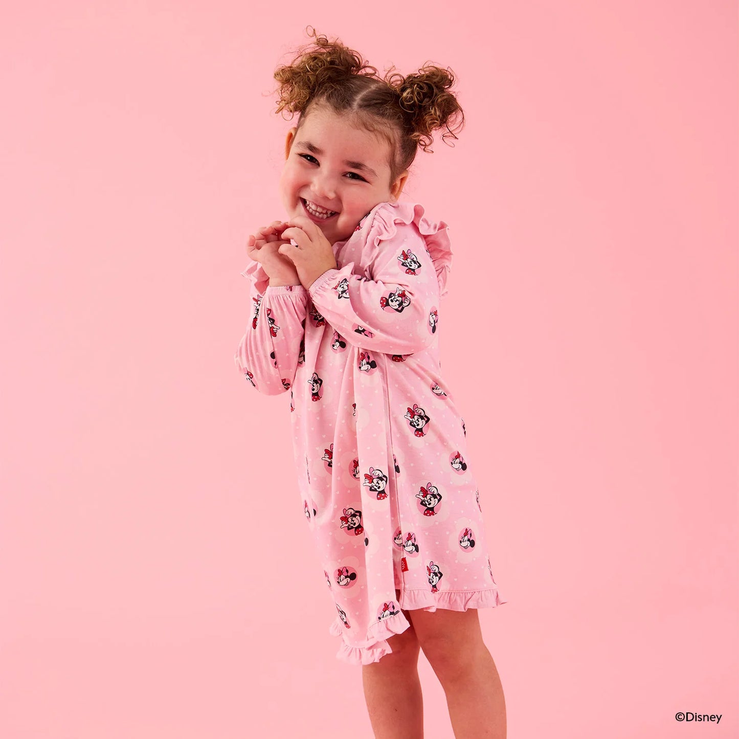 Minnie Galentines Day Ruffle Night Gown