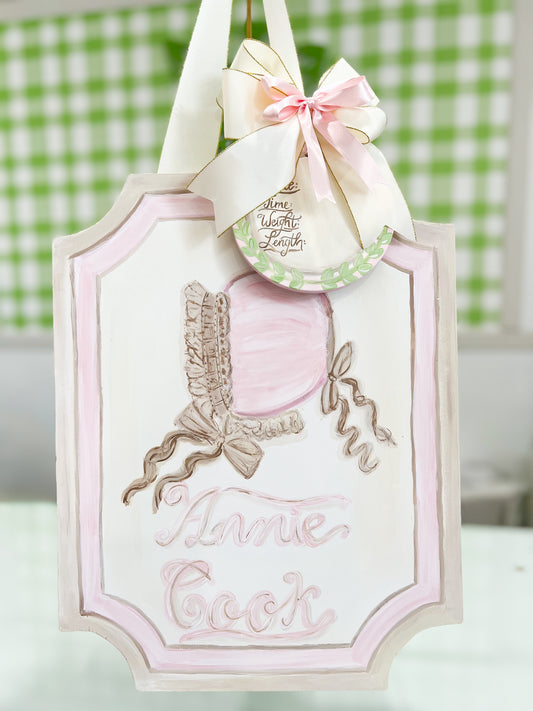 Door Hanger: Bonnett