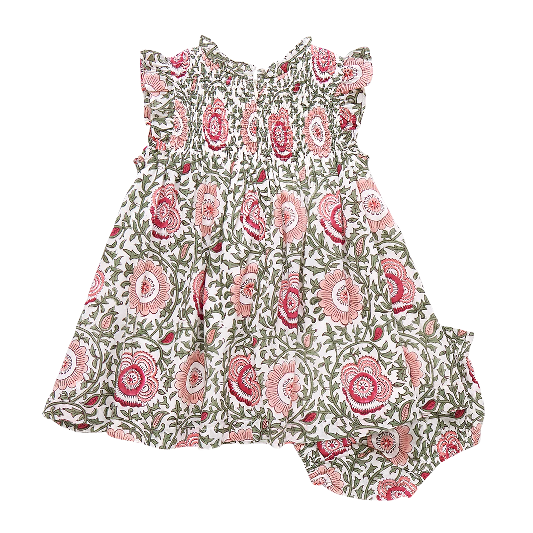 Stevie Dress Set- Pink Lisbon Floral