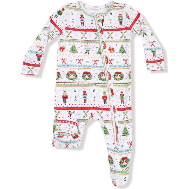 Nutcracker Fair Isle Zipper Footie