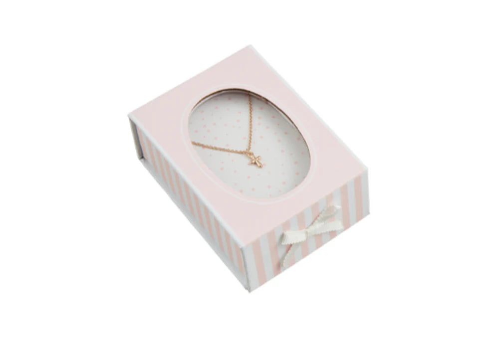 Gold Boxed Cross Necklace