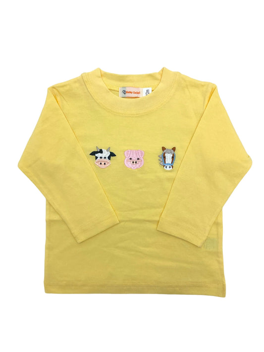 Three Farm Animal App. L/S Tee