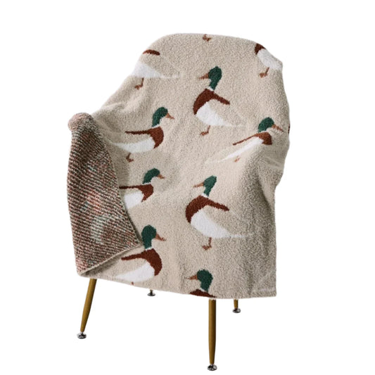 Chenille Blanket- Simple Mallard