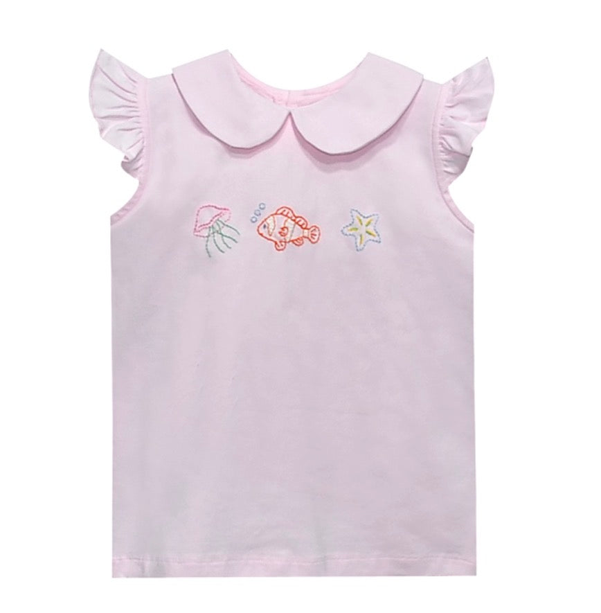 Emma Blouse- Ocean Charms