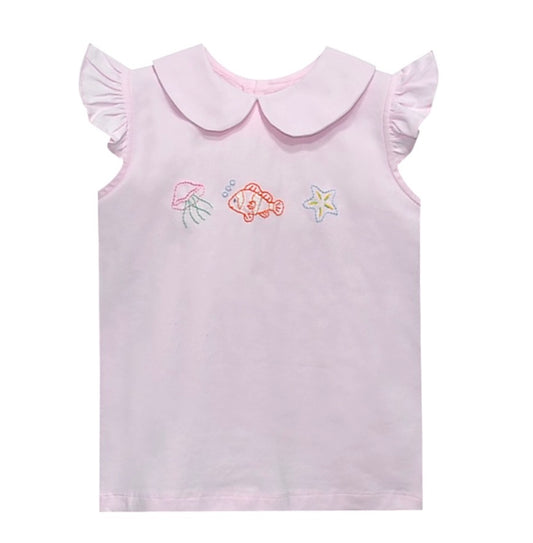 Emma Blouse- Ocean Charms
