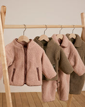 Load image into Gallery viewer, Shearling Zip Jacket- Blush