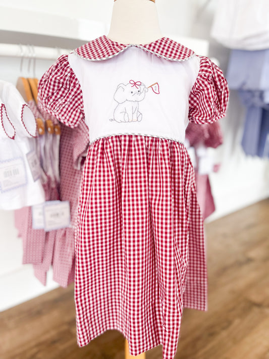 Elephant Emb. Dress
