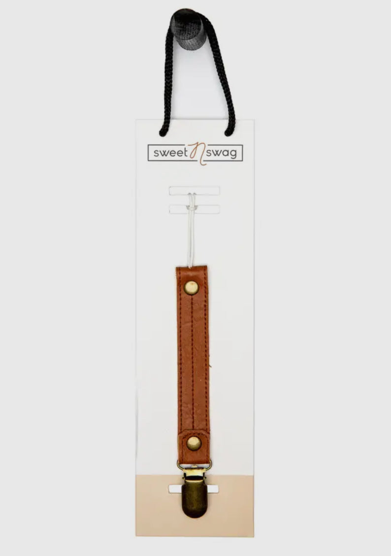 Leather Paci Clip
