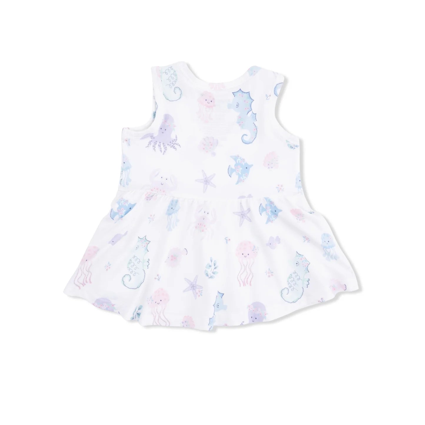 Floral Sea Creatures- Peplum Top & Shorts