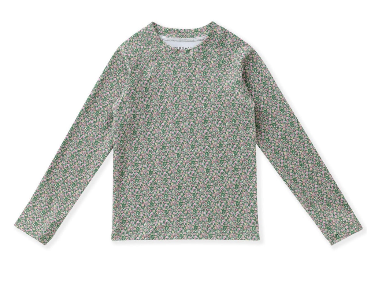 Olive Ditsy Floral LS Top