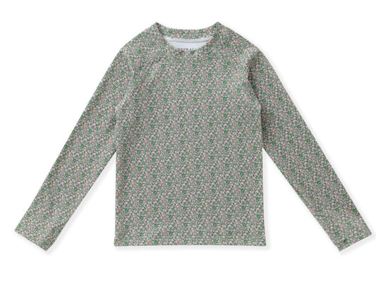 Olive Ditsy Floral LS Top