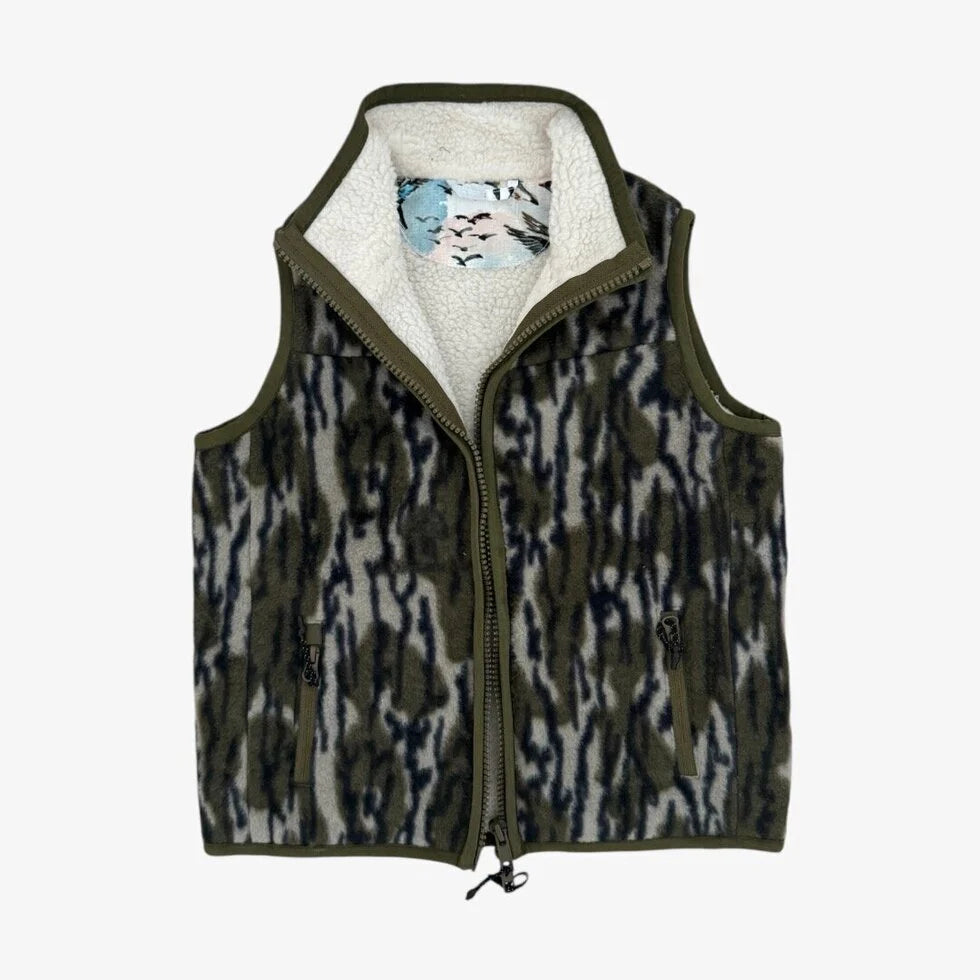 Fleece Sherpa Vest- Bottomland/Mallard Sky