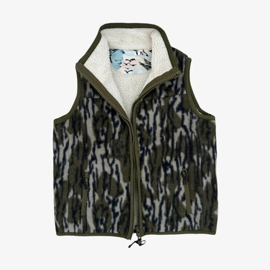 Fleece Sherpa Vest- Bottomland/Mallard Sky