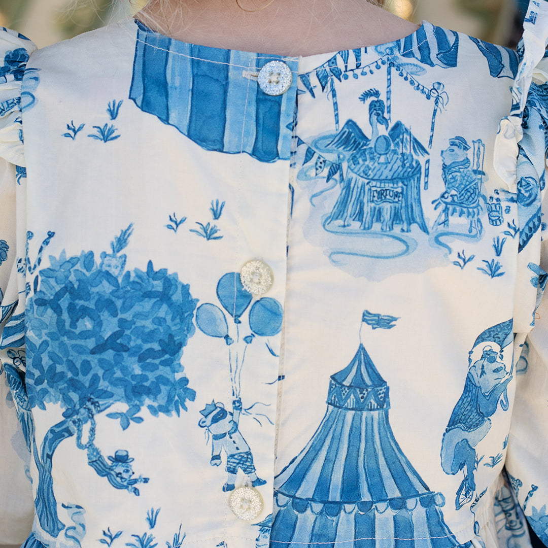 Brooke Dress- Blue Circus