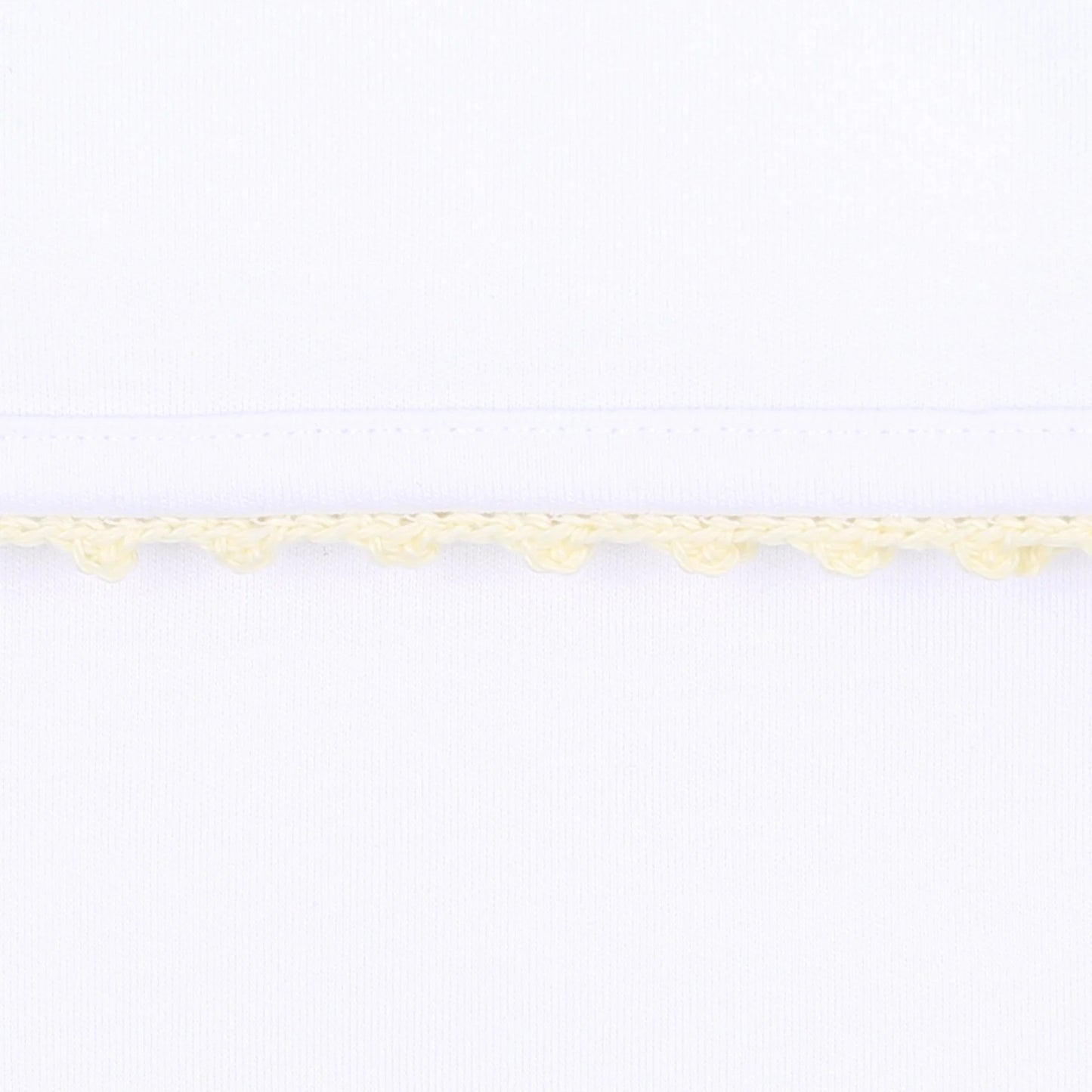 Baby Joy Yellow Crochet Trim Hat