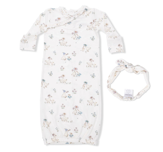 Flower Ducklings Gown & Headband