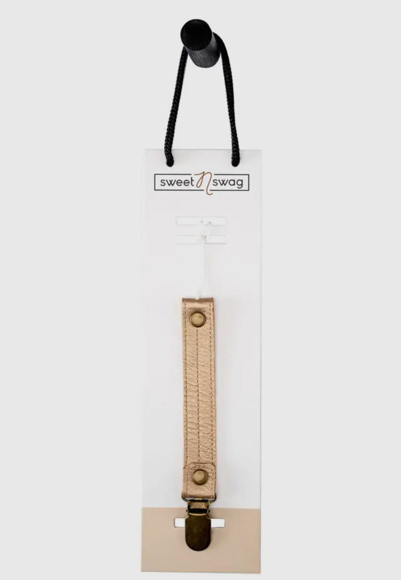 Leather Paci Clip