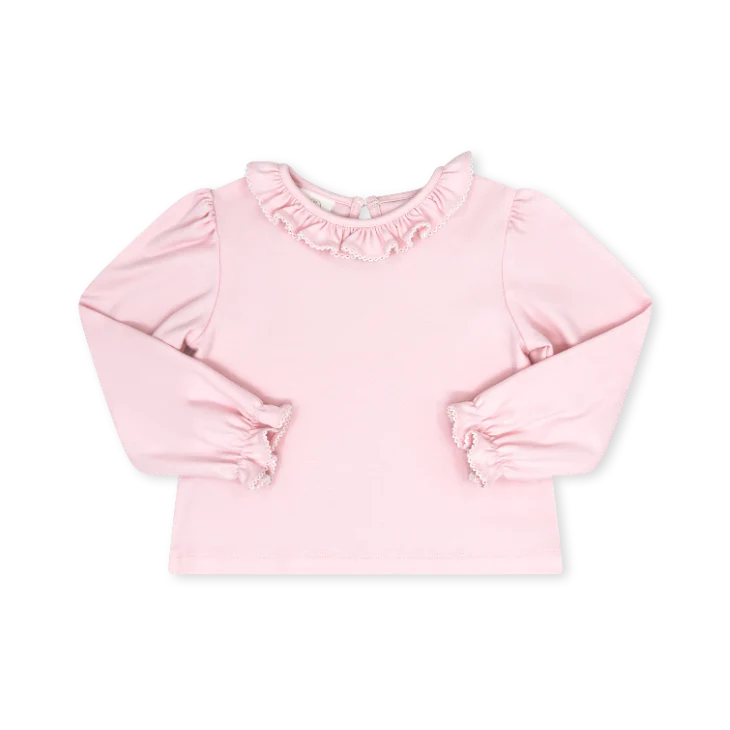 Bella Blouse LS- Perfectly Pink Knit