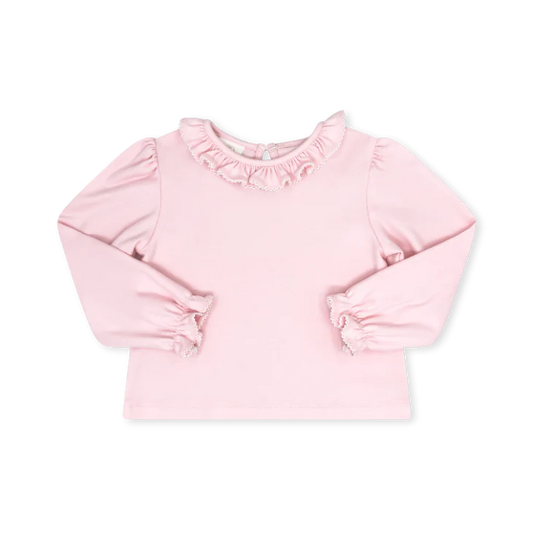 Bella Blouse LS- Perfectly Pink Knit