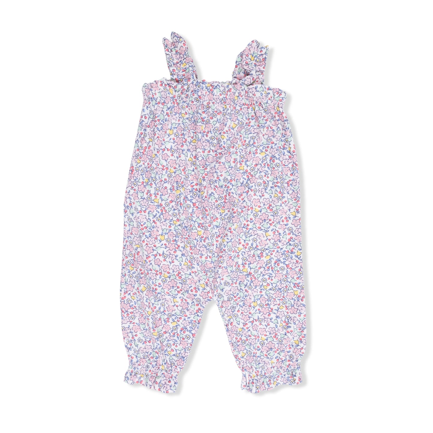 Elizabeth's Garden- Ruffly Strap Overall