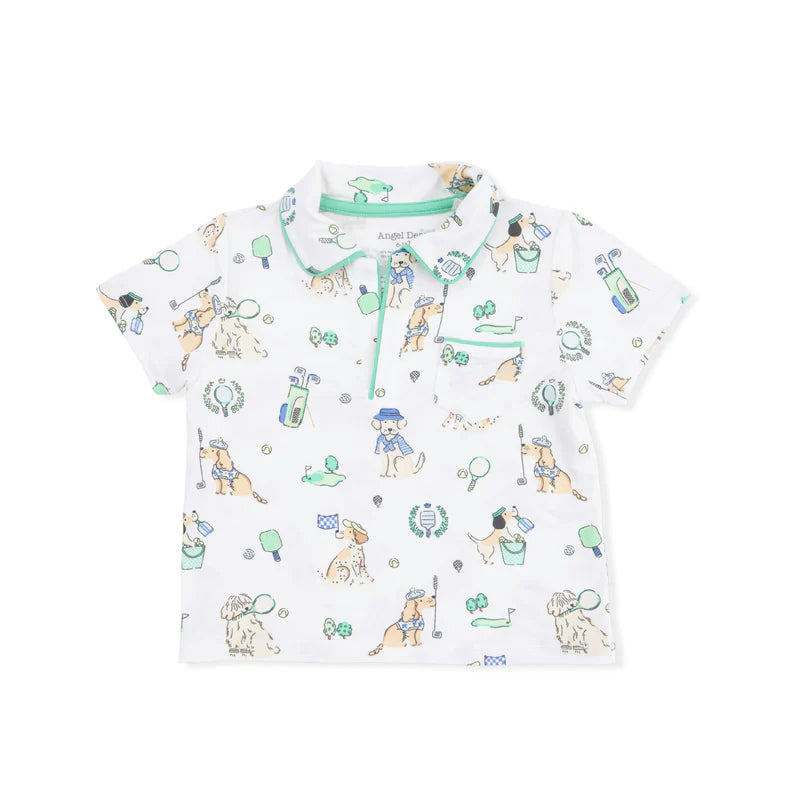 Country Club Dogs Neutral- Polo & Shorts