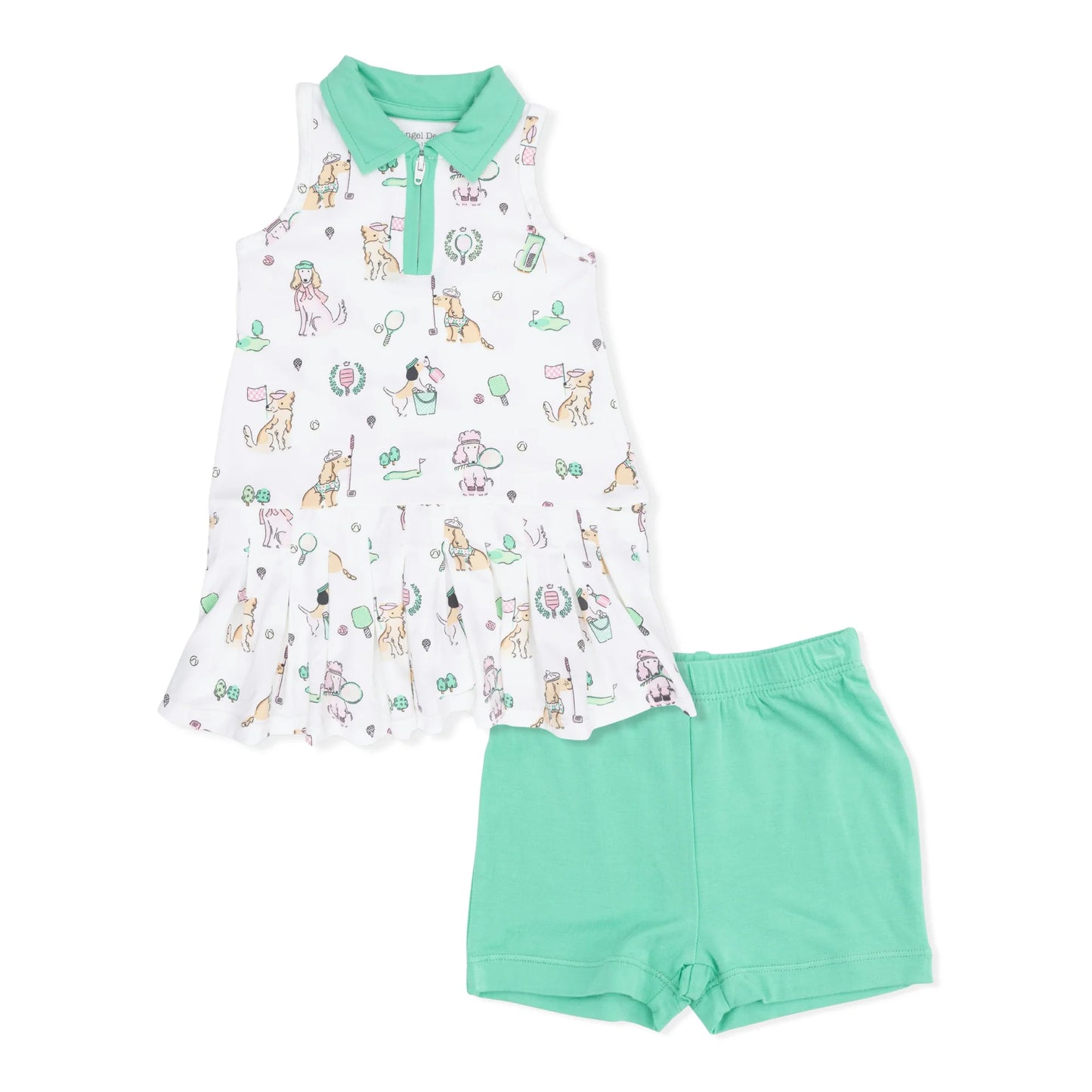 Country Club Dogs Pink- Polo Tennis Dress